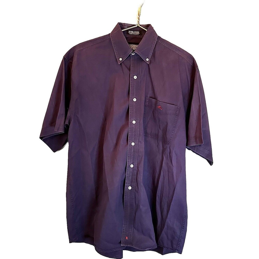 Vtg Men’s Resistol Purple Brushpopper Aesthetic SS 30X Hill Country Button Sz L